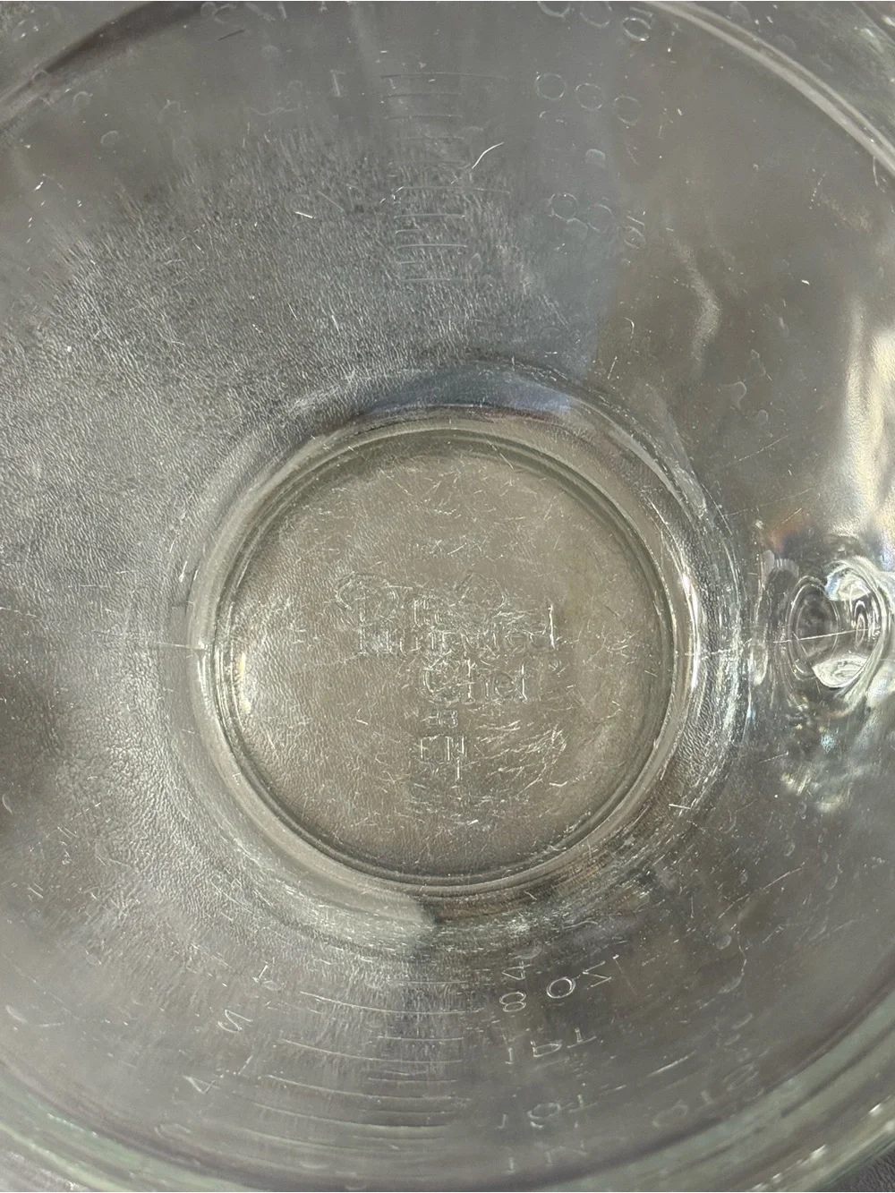 Pampered Chef 8 Cup 2 Qt 2-Liter Glass Measuring Cup Mixing Batter Bowl NO LID